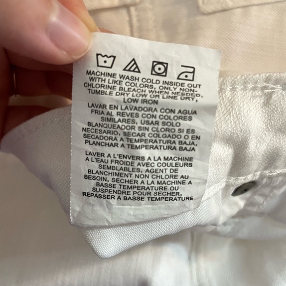 NWOT Riders by Lee Indigo Fringe Cuff Boyfriend Cropped Jeans 8 - Picture 11 of 12